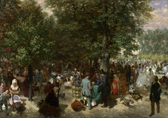 Afternoon in the Tuileries Gardens by Adolph von Menzel