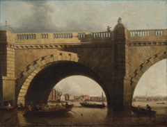 An Arch of Westminster Bridge, London by Samuel Scott