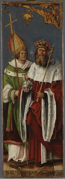 Annenaltar: Die hll. Gubinus und Sigismund by Hans von Kulmbach