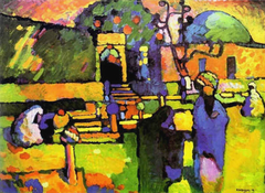 Arabs (Cemetery) by Wassily Kandinsky