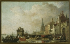 Arrival of Napoleon Bonaparte, 1st Consul, in Antwerp in 1803 by Mattheus Ignatius van Bree