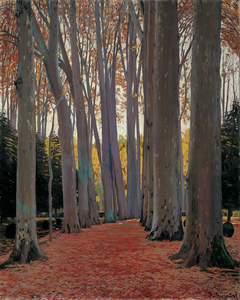 Avenue of Plane Trees by Santiago Rusiñol