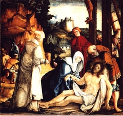 Beweinung Christi und seine Grablegung by Master of Meßkirch