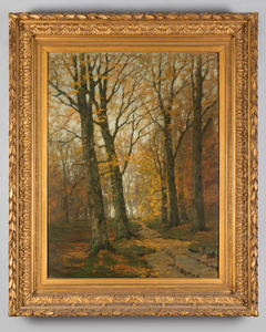 Boslandschap in de herfst by Arnold Marc Gorter