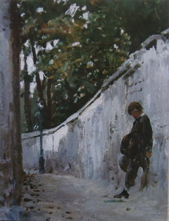 Boy at the Garden Wall, Montmartre