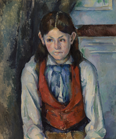 Boy in a Red Vest (Le Garçon au gilet rouge) by Paul Cézanne