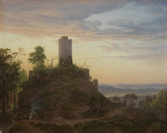 Burgruine Zähringen bei Freiburg by Johann Friedrich Helmsdorf