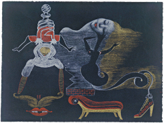 Cadavre Exquis - Exquisite Corpse (Landscape) by André Breton