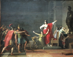 Cassandre et Olympias by Jean-Joseph Taillasson