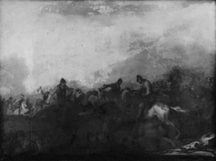 Cavalry Skirmish by Georg Philipp Rugendas