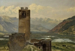 Château de la Bâtiaz, Sion, Martigny by Alexandre Desgoffe