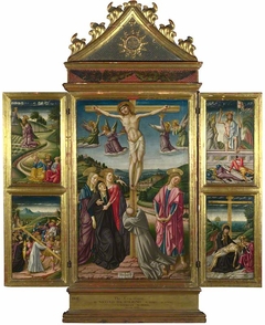 Christ on the Cross, and Other Scenes by Niccolò di Liberatore