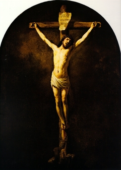 Christ on the cross by Rembrandt