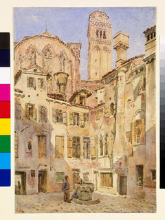 Church of the Frari, Venice from Campiello San Rocco by George Price Boyce