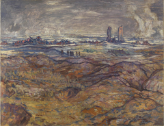 Cite Jeanne D'Arc, Hill 70 in the Distance by A Y Jackson