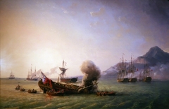 Combat du Grand Port by Pierre-Julien Gilbert