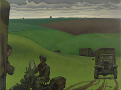 CONVOY IN YORKSHIRE, NO.2 by Alex Colville