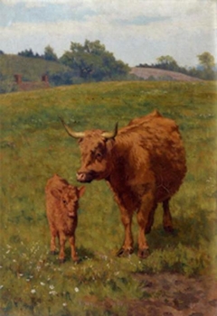 Cow and Calf by Bryan Hook