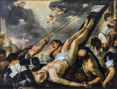 Crucifixion of St. Peter by Luca Giordano