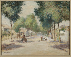 De weg naar Argenteuil. by Jean-Francois Raffaelli