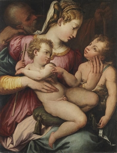 Die Heilige Familie mit kleinen Johannesknaben by Giorgio Vasari