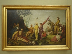 Die Predigt Johannes des Täufers by Abraham Bloemaert