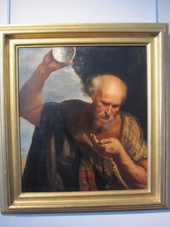 Diogenes drinks by Girolamo Forabosco