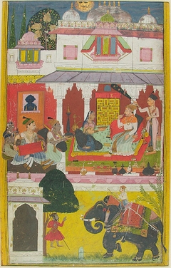 Dipak Raga, illustration from a Ragamala (Garland of Melodies) Series by anonymous painter