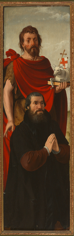 Donorportret met de H. Johannes de Doper. by Pieter Pourbus