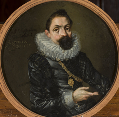 Double-sided portrait of Johann Christoph Oelhofen by Lorenz Strauch