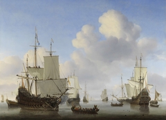 Dutch Ships in a Calm by Willem van de Velde II