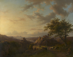 Evening Landscape by Barend Cornelis Koekkoek