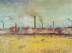 Factories at Asnieres, seen from the Quai de Clichy by Vincent van Gogh