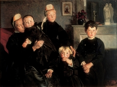 Famille bigoudène en deuil by Lucien Simon