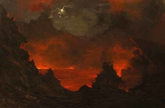 Full Moon over Kilauea by Jules Tavernier