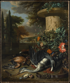 Gamepiece with a Dead Heron ("Falconer's Bag") by Jan Weenix