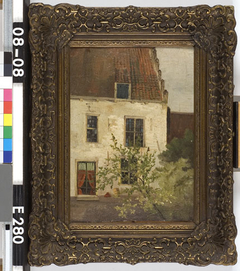 Gevel van een huis by Willem Johannes Oppenoorth