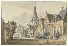 Gezicht in het dorp Harmelen by Jan de Beijer