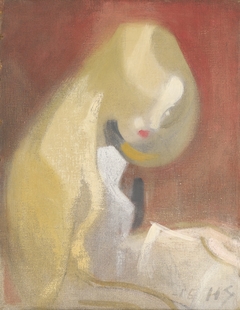 Girl with Blonde Hair by Helene Schjerfbeck