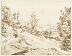 Glooiend landschap met Arnhem in de verte by Gerbrand van den Eeckhout