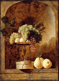 Grapes, Peaches and Quinces in a Niche by Frans Snyders