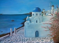 Greek island by Margarita Naka