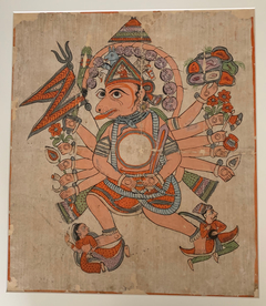 Hanuman in His Tantric Five-Headed Pancha Mukha Form by Anonymous