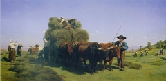 Haymaking in the Auvergne by Rosa Bonheur