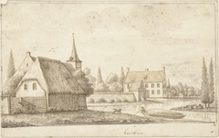 Het dorp Heesbeen bij Heusden, Noord Brabant by Joseph Adolf Schmetterling