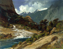 Hetch Hetchy Side Canyon, I by William Keith