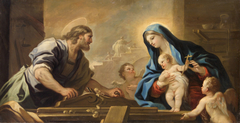 Holy Family with Joseph at the Carpenter's Bench by Luca Giordano