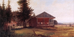 House at the Fringe of the Forest by Károly Telepy