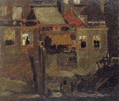 Huizen te Dordrecht by Willem Witsen