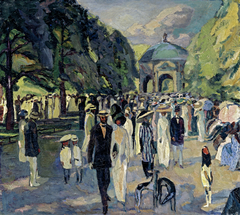 Im Münchner Hofgarten by Albert Weisgerber